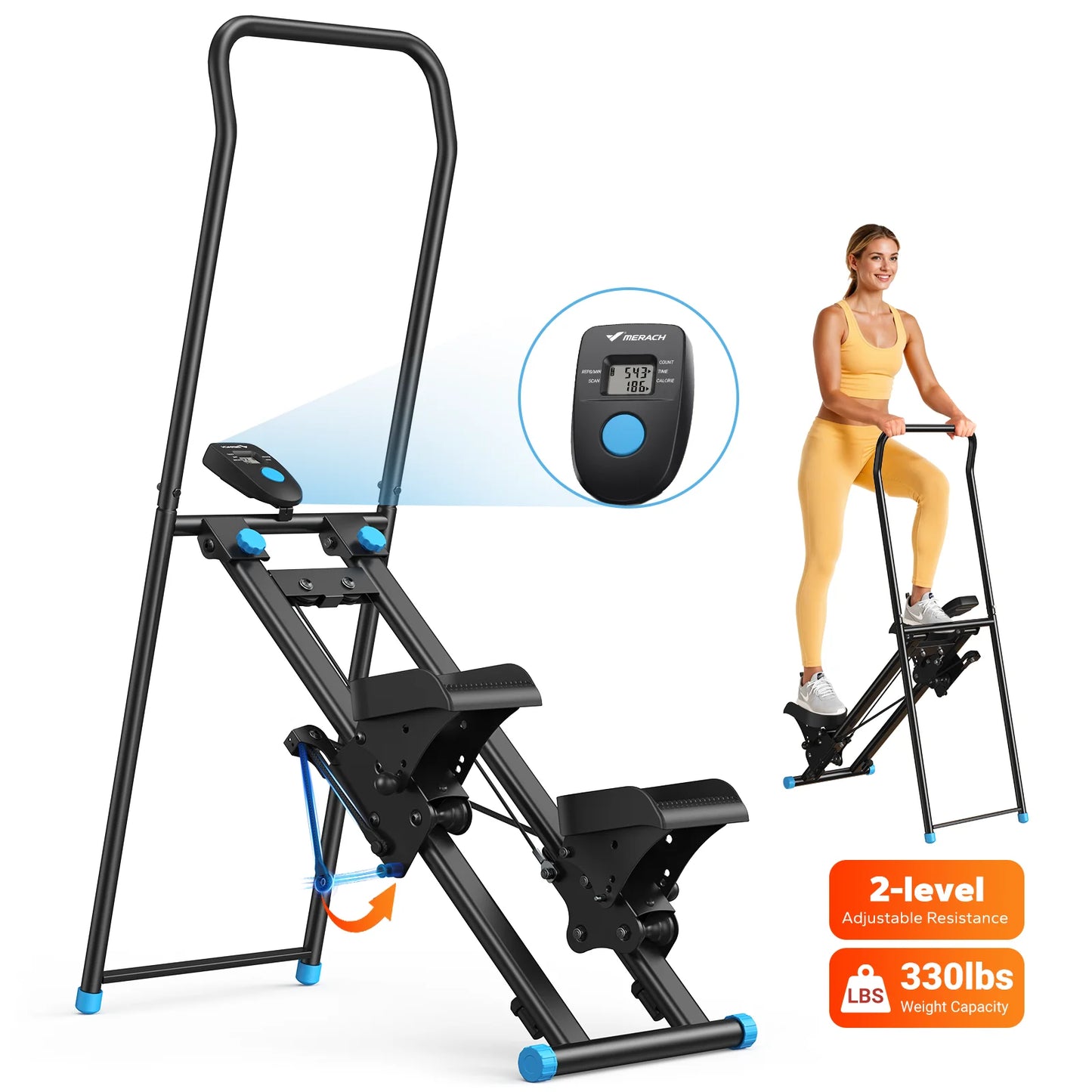 MERACH Vertical Climber for Full-Body Cardio