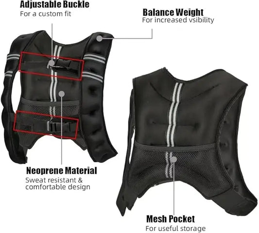 Weighted Vest for Men and Women, 12-30 lbs