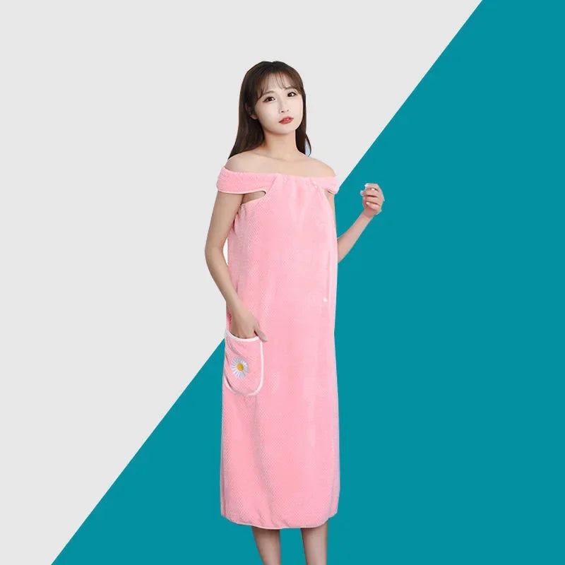 Quick Dry Absorb Water Wearable Bath Towel