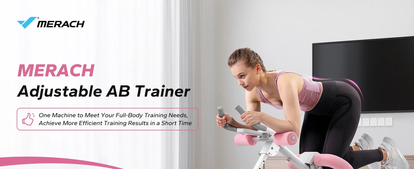 MERACH Foldable Ab Trainer with Knee Protection