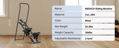 MERACH Vertical Climber for Full-Body Cardio