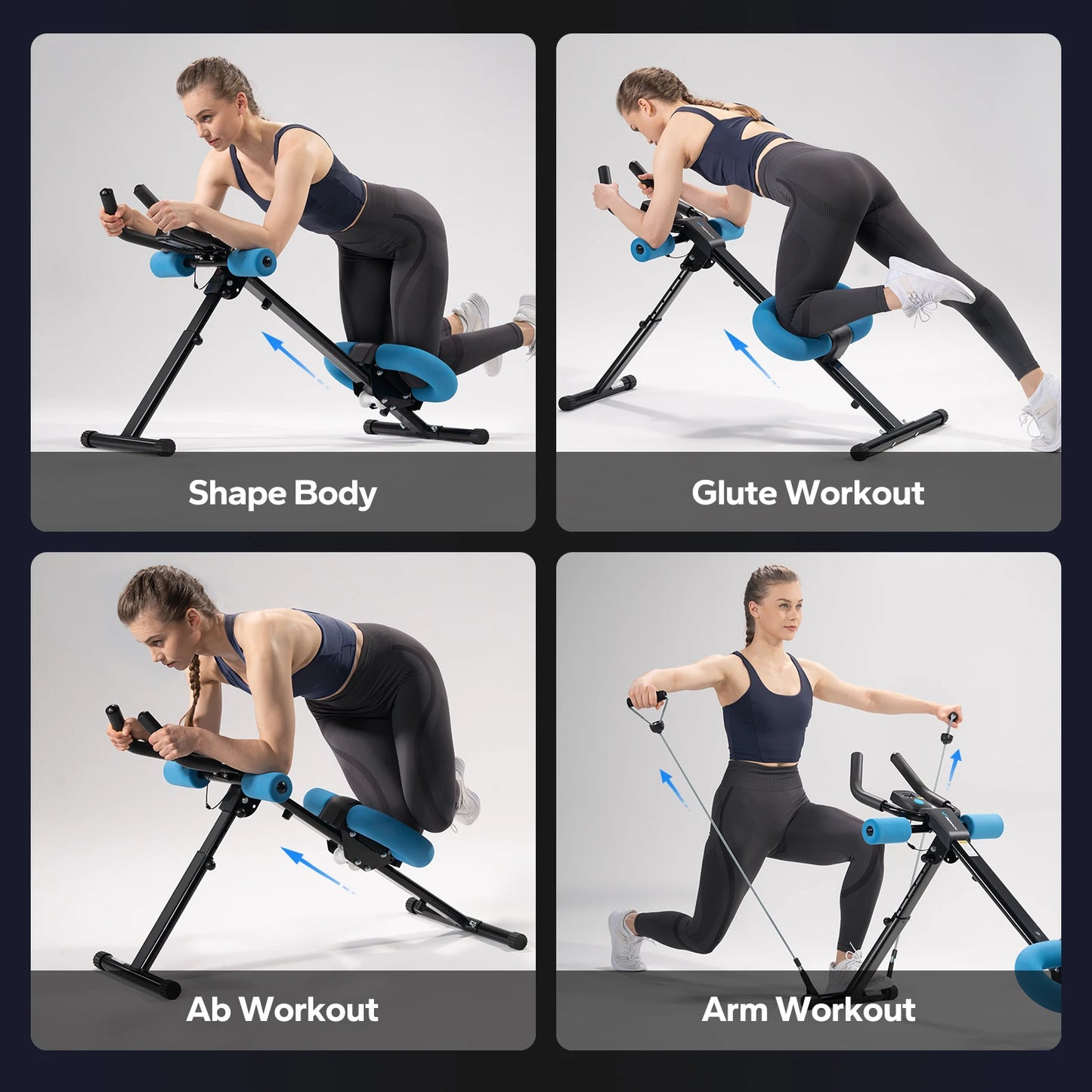 MERACH Foldable Ab Trainer with Knee Protection