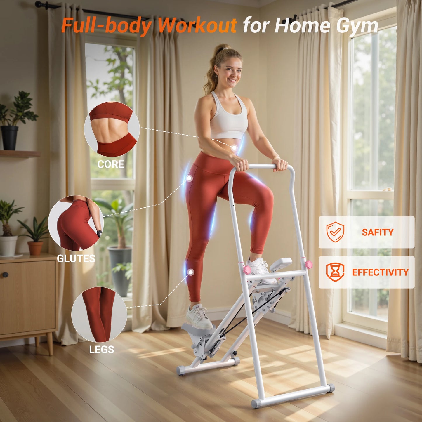 MERACH Vertical Climber for Full-Body Cardio