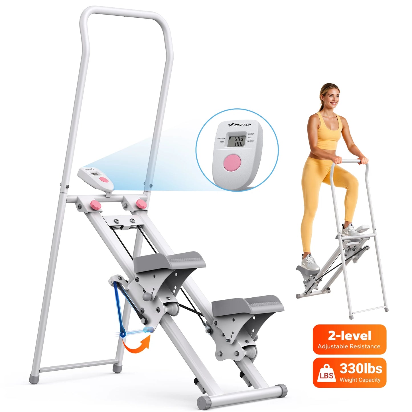 MERACH Vertical Climber for Full-Body Cardio