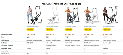 MERACH Vertical Climber for Full-Body Cardio