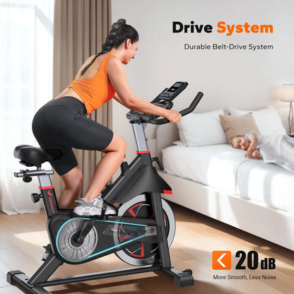 MERACH S38 Magnetic Upright Exercise Bike, 300 lbs