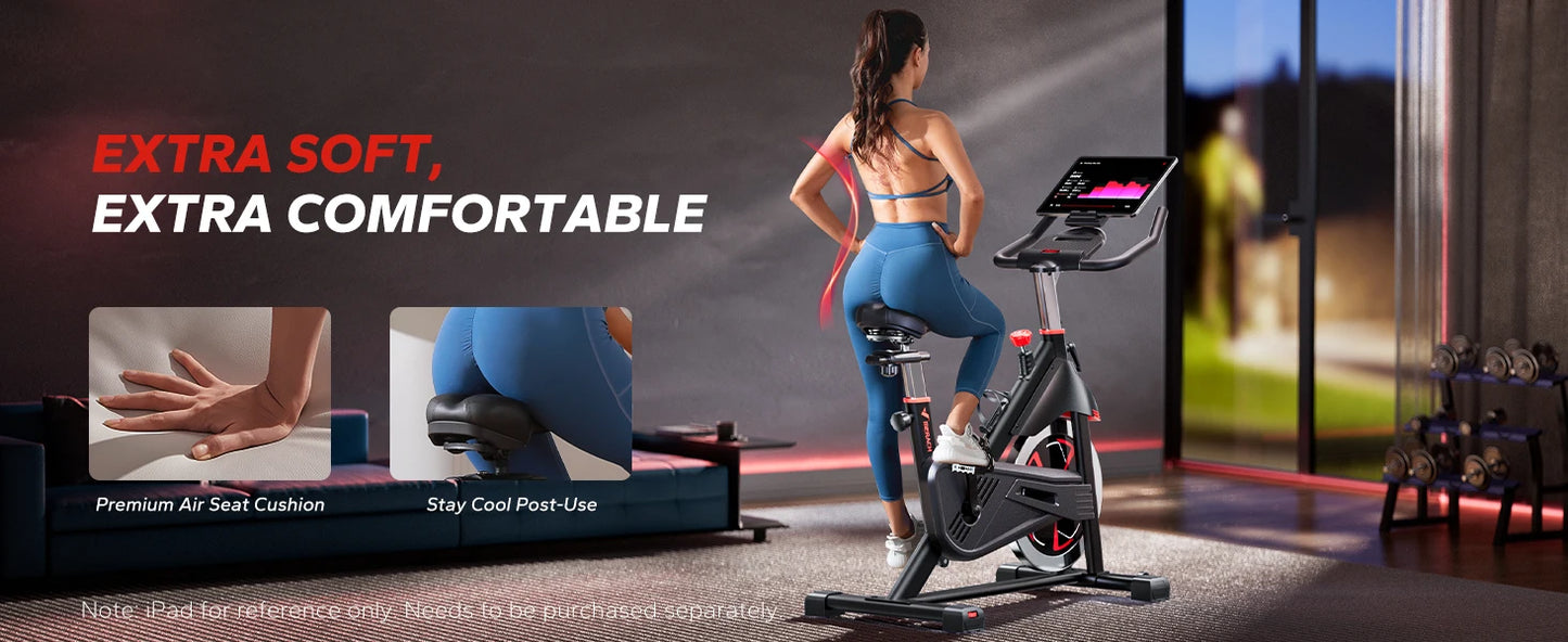 MERACH S38 Magnetic Upright Exercise Bike, 300 lbs