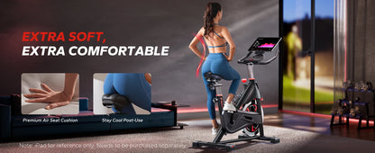 MERACH S38 Magnetic Upright Exercise Bike, 300 lbs
