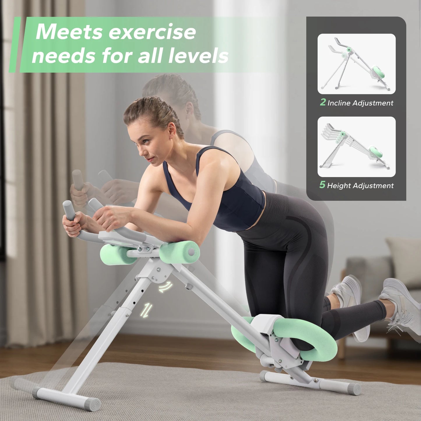 MERACH Foldable Ab Trainer with Knee Protection