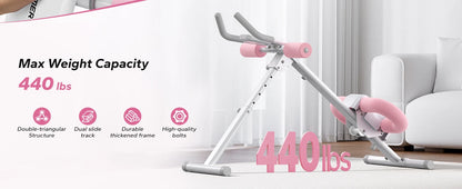 MERACH Foldable Ab Trainer with Knee Protection