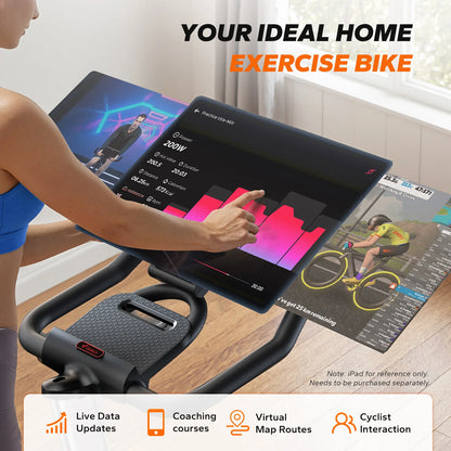 MERACH S38 Magnetic Upright Exercise Bike, 300 lbs