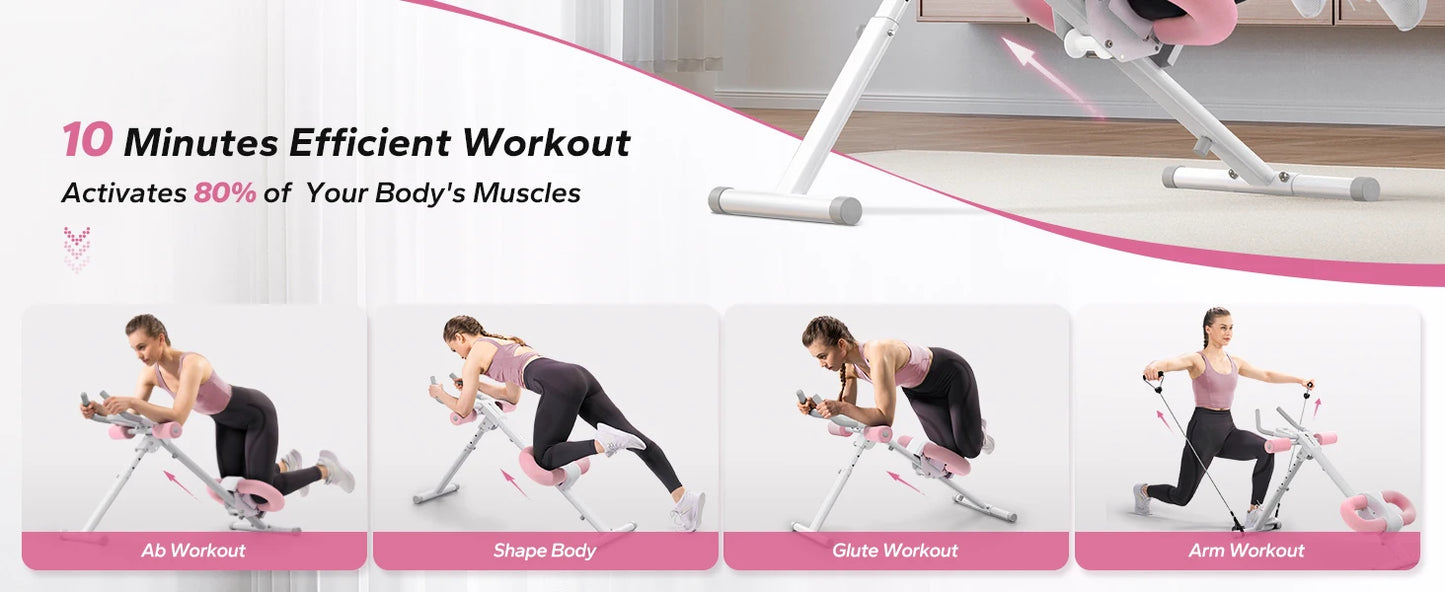 MERACH Foldable Ab Trainer with Knee Protection