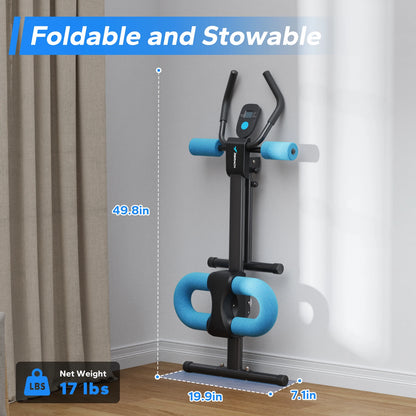 MERACH Foldable Ab Trainer with Knee Protection