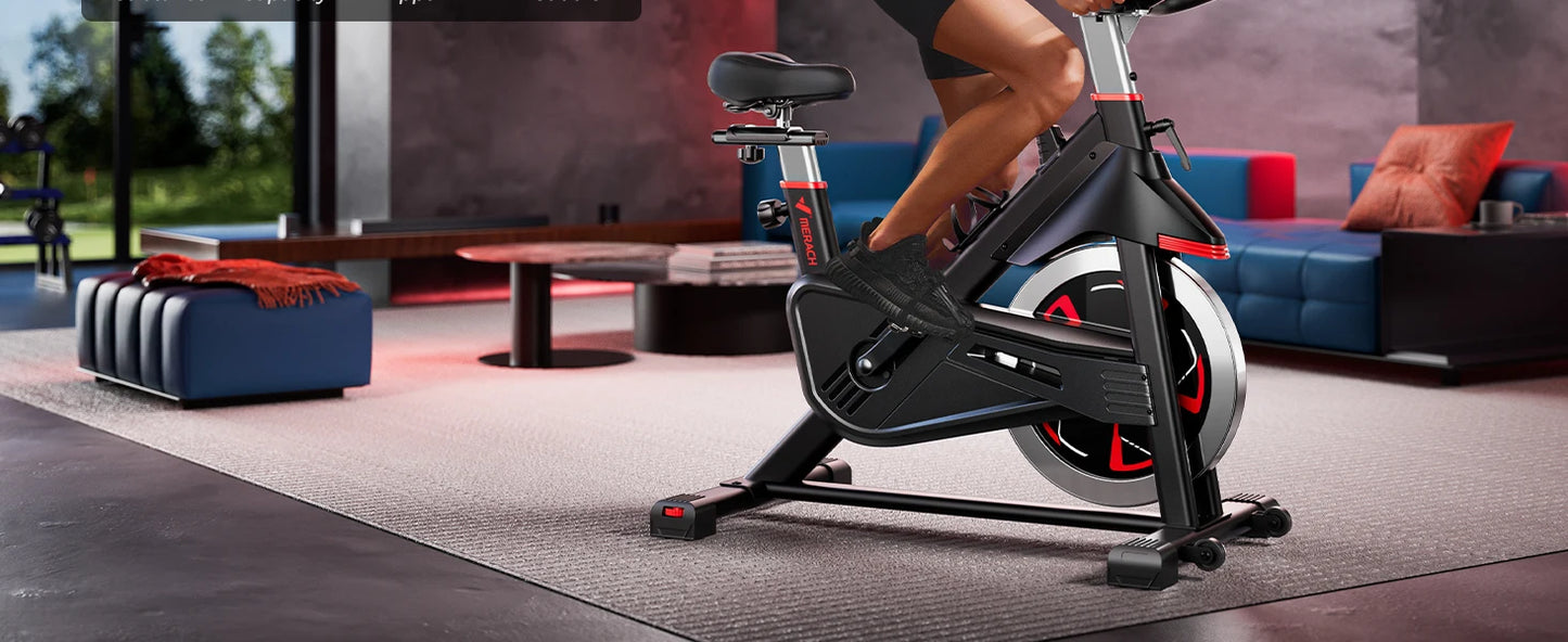 MERACH S38 Magnetic Upright Exercise Bike, 300 lbs
