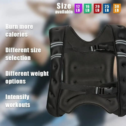 Weighted Vest for Men and Women, 12-30 lbs