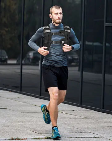 Adjustable Weighted Vest, 8-30 lbs, Reflective Stripe