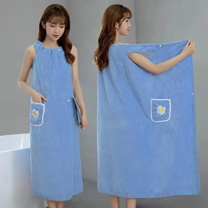 Quick Dry Absorb Water Wearable Bath Towel