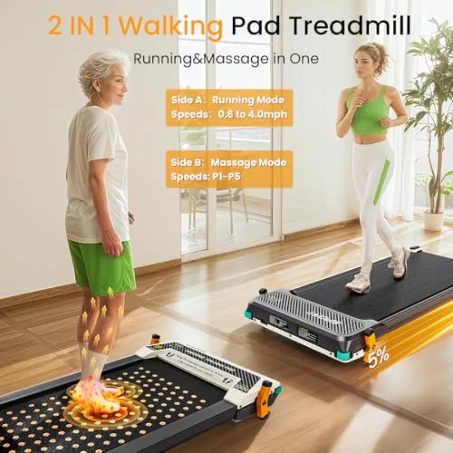 DuoStride reversible walking pad shown from both sides