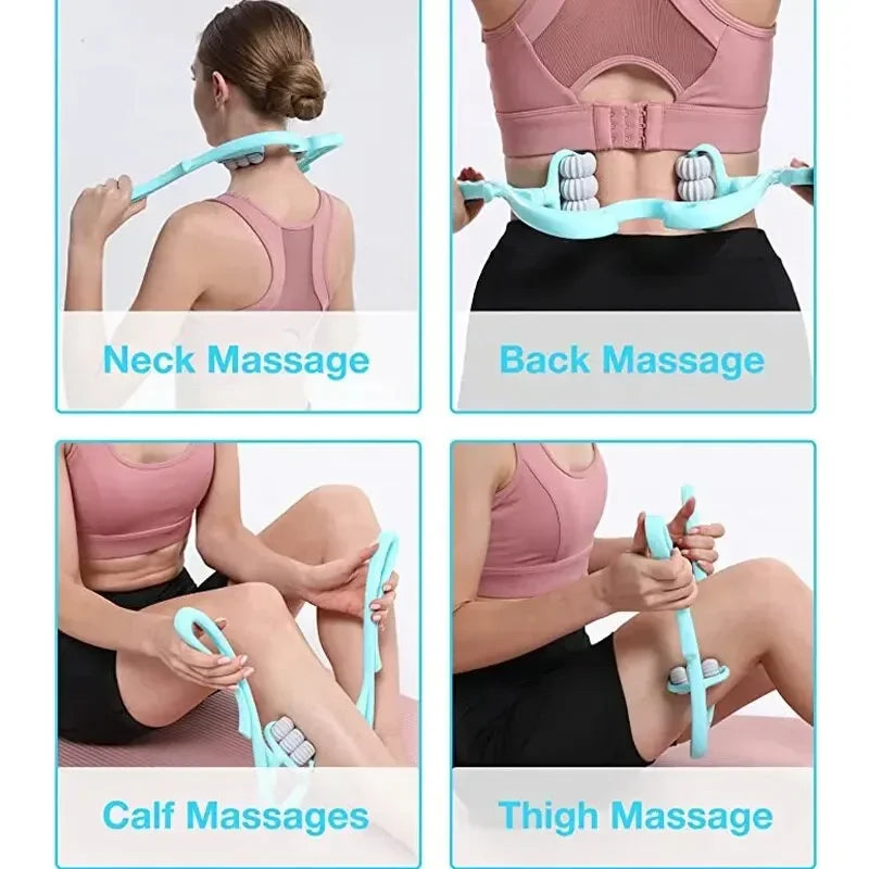6 Wheel Pressure Point Neck Massager