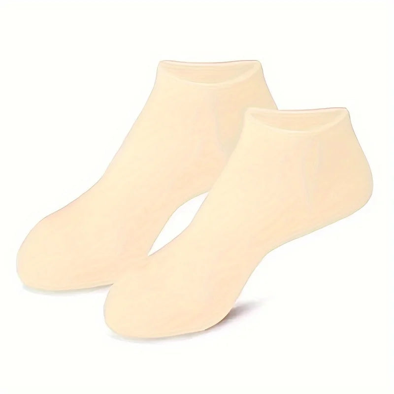 2 Pack Silicone Moisturizing Foot Socks