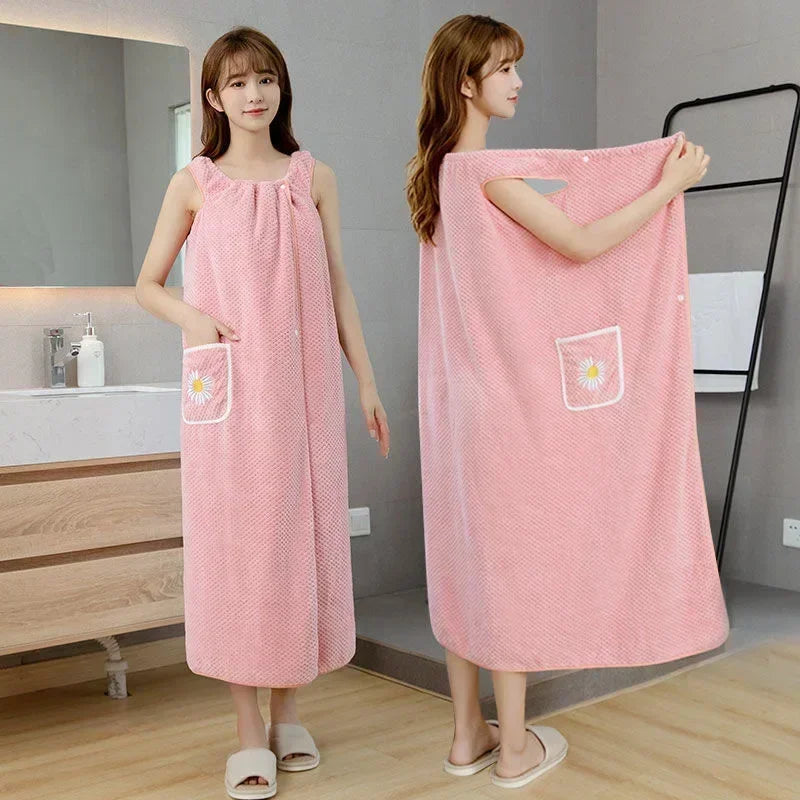 Quick Dry Absorb Water Wearable Bath Towel