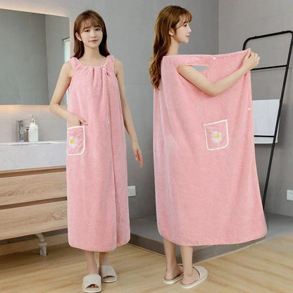Quick Dry Absorb Water Wearable Bath Towel