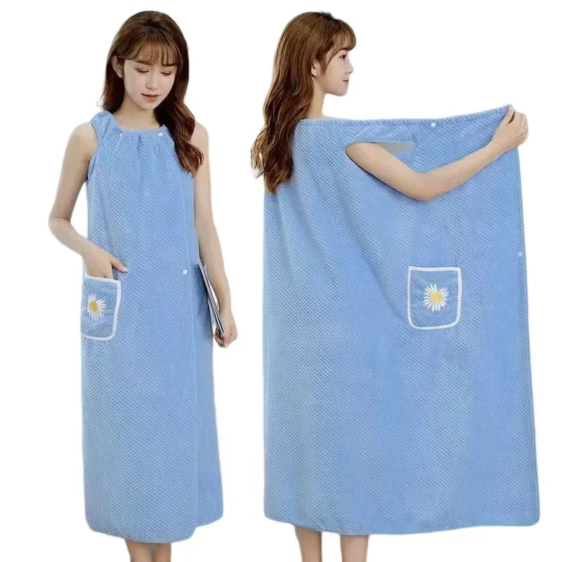 Quick Dry Absorb Water Wearable Bath Towel