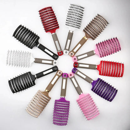 Hairdressing Comb Bristle Girls Scalp Massage