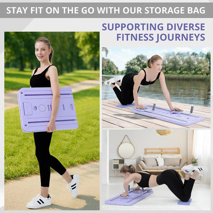 5-in-1 Foldable Pilates Reformer Sliding Board