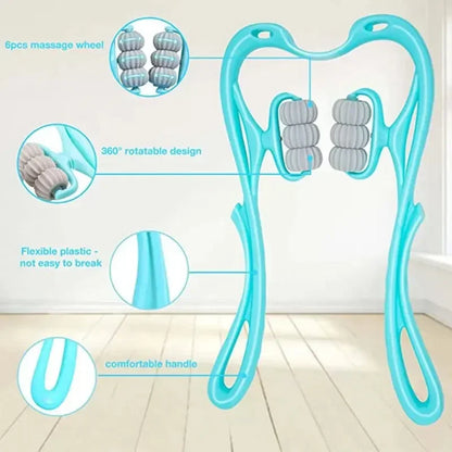 6 Wheel Pressure Point Neck Massager