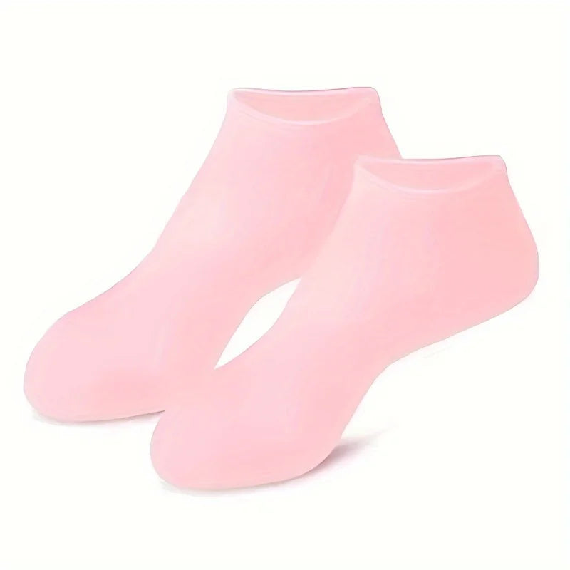 2 Pack Silicone Moisturizing Foot Socks