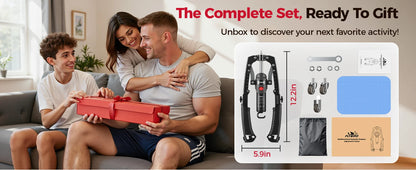 FLYBIRD 3-in-1 Hydraulic Arm Trainer and Ab Roller