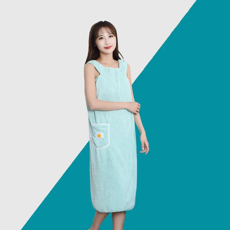 Quick Dry Absorb Water Wearable Bath Towel