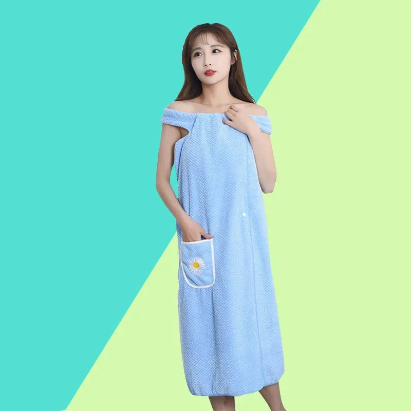 Quick Dry Absorb Water Wearable Bath Towel