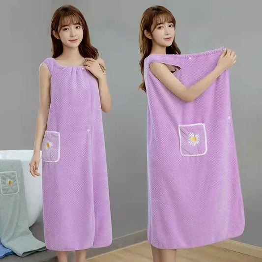Quick Dry Absorb Water Wearable Bath Towel