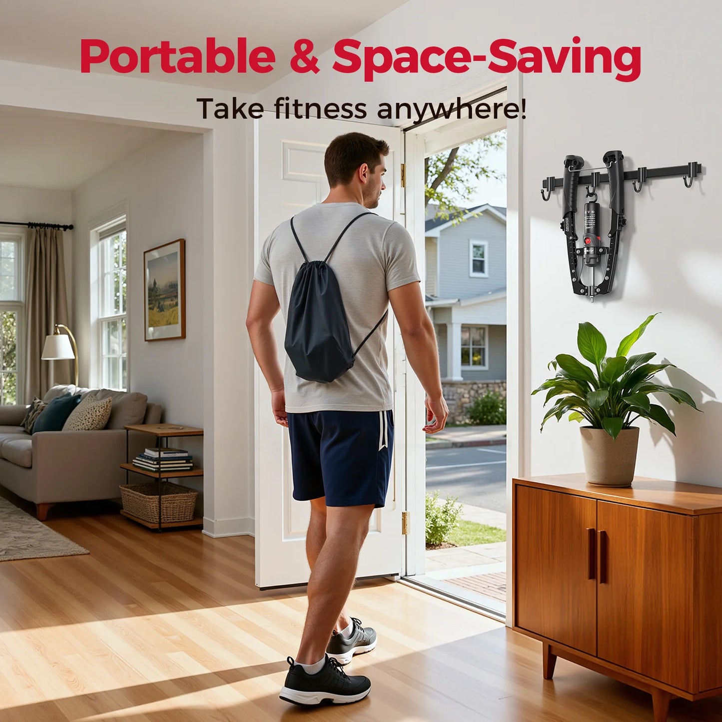 FLYBIRD 3-in-1 Hydraulic Arm Trainer and Ab Roller