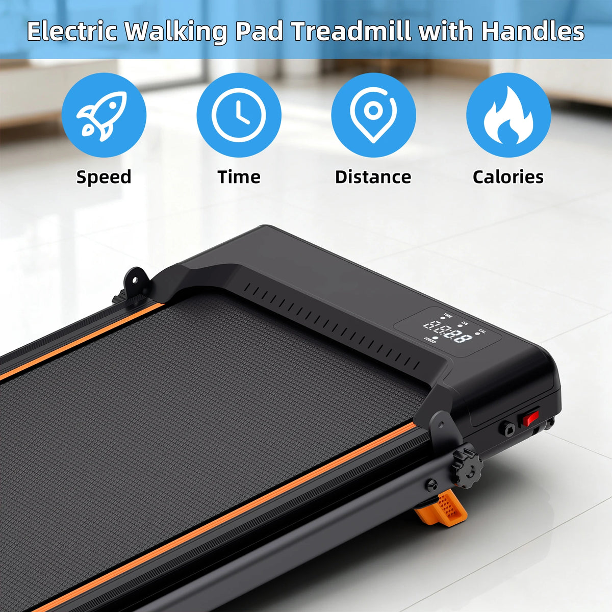RiseStride walking belt and built-in digital display