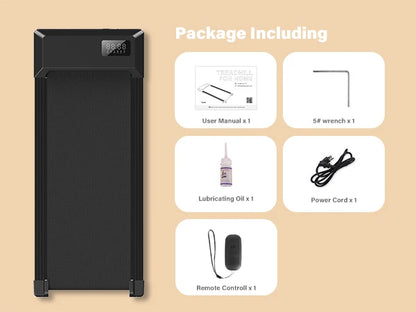 DayStride walking pad with manual, remote and included accessories