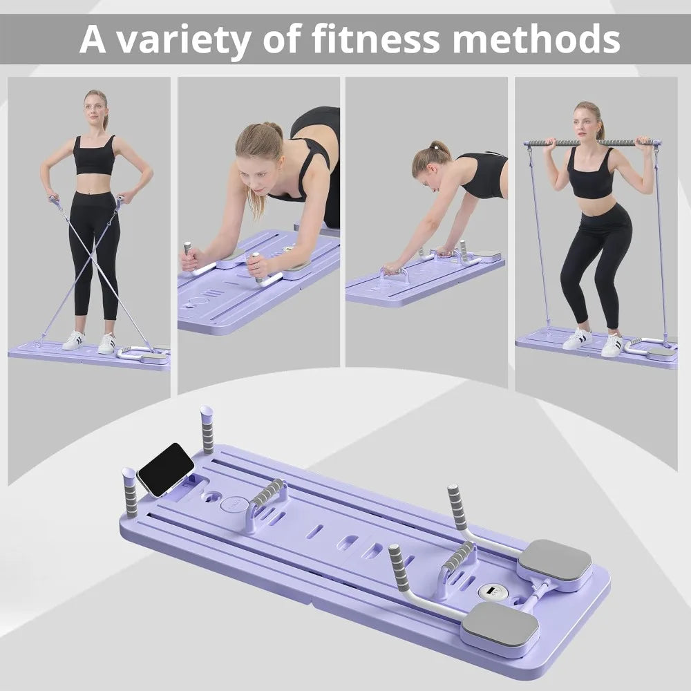 5-in-1 Foldable Pilates Reformer Sliding Board