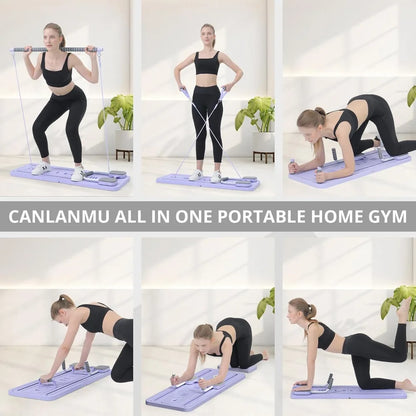 5-in-1 Foldable Pilates Reformer Sliding Board