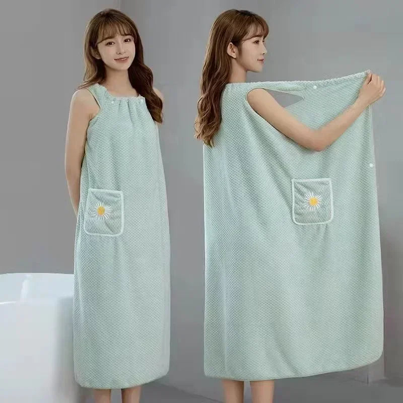 Quick Dry Absorb Water Wearable Bath Towel