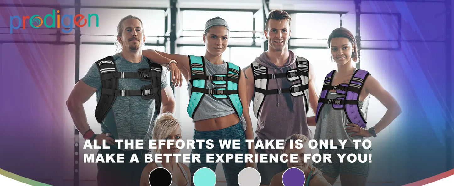 Adjustable Weighted Vest, 8-30 lbs, Reflective Stripe