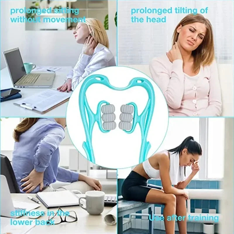 6 Wheel Pressure Point Neck Massager