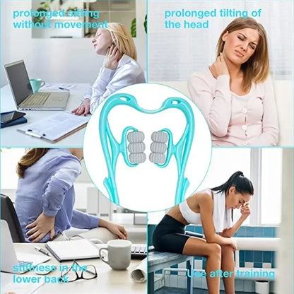 6 Wheel Pressure Point Neck Massager