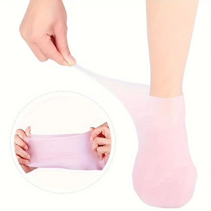 2 Pack Silicone Moisturizing Foot Socks