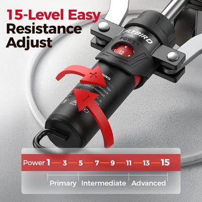FLYBIRD 3-in-1 Hydraulic Arm Trainer and Ab Roller